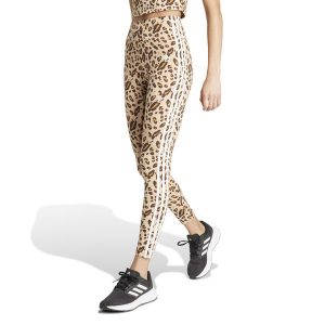 Legginsy fitness damskie ADIDAS. Brązowe legginsy ADIDAS, bez wzorów, z bawełny. W wyprzedaży za 149,99 zł.