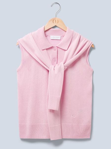 LeGer Top "Darina" w kolorze jasnoróżowym rozmiar: 40. Różowe topy LeGer, bez wzorów, bez kołnierzyka, bez ramiączek. Za 179,64 zł.