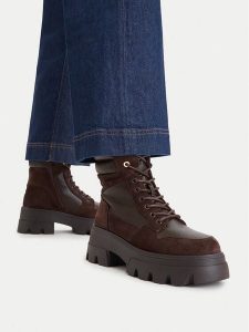 MEXX Trapery CEO-HY69265-1 Brązowy. Brązowe buty zimowe Mexx, ze skóry, bez obcasa, bez zapięcia. Za 299,99 zł.