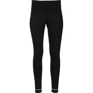 Damskie legginsy termiczne wiatroszczelne Elite Lab Run X2. Czarne legginsy ELITE LAB, bez wzorów, z materiału, z podwyższonym stanem. Za 248,50 zł.