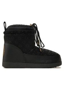 Pollini Śniegowce SA24213G0LXI100A Czarny. Czarne buty zimowe Pollini, z materiału, bez obcasa, bez zapięcia. Za 759,99 zł.