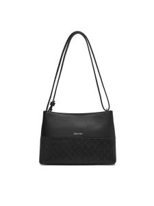 Calvin Klein Torebka Ck Mixmedia Convertible Bag_Mono K60K613170 Czarny. Czarne torebki klasyczne Calvin Klein, bez wzorów, ze skóry, bez dodatków. W wyprzedaży za 199,99 zł.