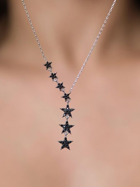 Lodie Silver Srebrny naszyjnik z elementem ozdobnym - dł. 43 cm rozmiar: onesize. Szare naszyjniki Lodie Silver, srebrne. Za 84,95 zł.