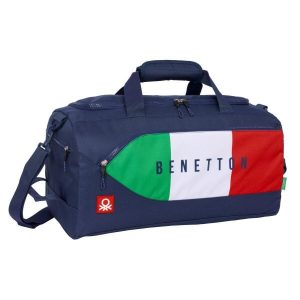 Torba sportowa Benetton Flag Granatowy. Niebieskie torby podróżne i sportowe Benetton, bez wzorów. Za 227,15 zł.