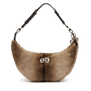 Torebka Guess. Brązowe torebki klasyczne Guess, z aplikacjami, bez dodatków. Za 639,99 zł.