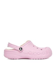 Crocs Klapki C-BAYA LINED CLOG 205969-6GD Różowy. Czerwone klapki Crocs, bez wzorów, z tworzywa sztucznego, bez obcasa. Za 189,99 zł.