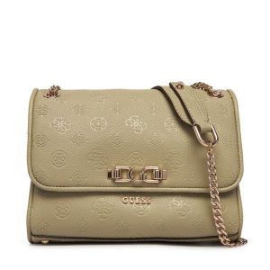 Torebka Guess. Zielone torebki klasyczne Guess, z aplikacjami, bez dodatków. Za 659,99 zł.