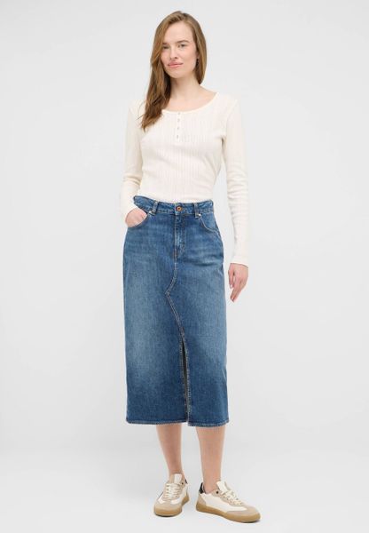 Damska Spódnica Maxi Mustang Style Eureka Denim Skirt Denim Blue 1016941 5000 582. Niebieskie spódnice Mustang, bez wzorów, z denimu, maxi. Za 169,99 zł.