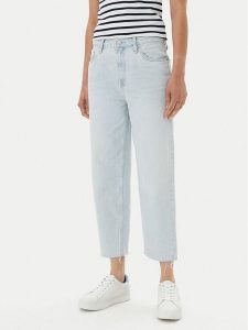 Tommy Hilfiger Jeansy WW0WW44370 Niebieski Tapered Fit. Niebieskie jeansy TOMMY HILFIGER, bez wzorów, z bawełny. Za 319,99 zł.