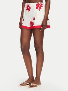 Seafolly Szorty materiałowe Mayflower 55738-SH Écru Regular Fit. Białe szorty Seafolly, bez wzorów, z materiału. Za 303,99 zł.