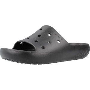 Klapki Crocs Model Classic Slide V2 Kolor Czarny. Czarne klapki Crocs, bez wzorów, z materiału, bez obcasa. Za 199,99 zł.