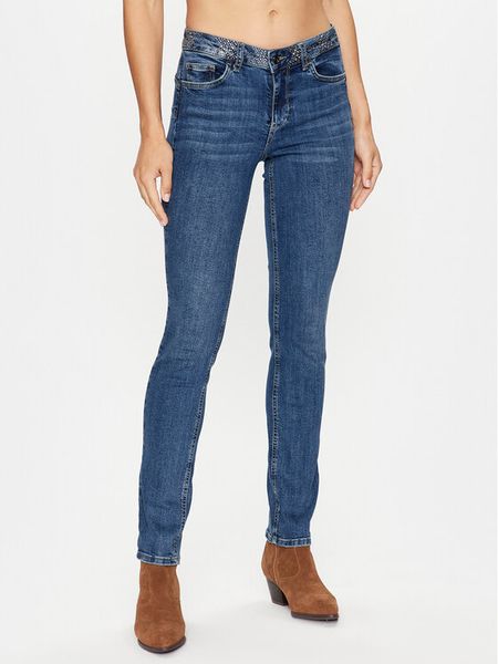 Liu Jo Jeansy UF3016 D4391 Niebieski Slim Fit. Niebieskie jeansy Liu Jo, bez wzorów, z bawełny. Za 359,99 zł.