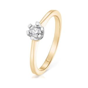 Piękny Pierścionek - , Brylant 0,20ct. Pierścionki marki W.KRUK. Za 3 290,00 zł.