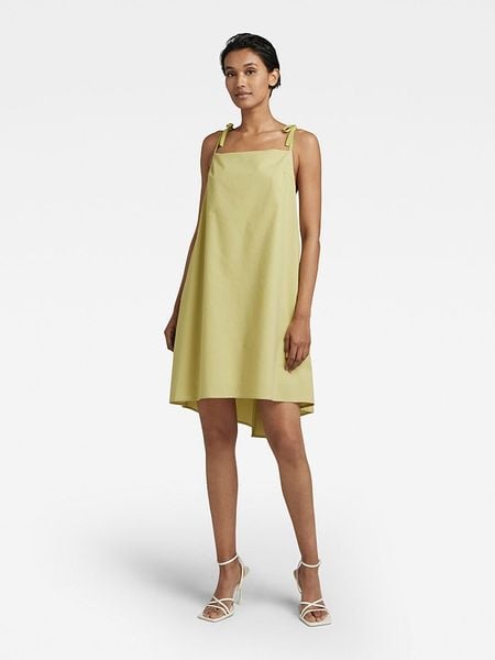 G-Star Sukienka w kolorze limonkowym rozmiar: M. Zielone sukienki G-Star, m, bez wzorów, retro, bez kołnierzyka, bez ramiączek, midi. Za 113,36 zł.