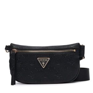 Torebka Guess. Czarne listonoszki Guess, z aplikacjami, bez dodatków. Za 494,99 zł.