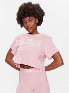 Ellesse T-Shirt Lanetto SGR17855 Różowy Regular Fit. Czerwone t-shirty Ellesse, bez wzorów, z bawełny, bez kołnierzyka, bez ramiączek. Za 79,99 zł.