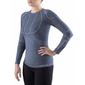 Koszulka termoaktywna damska Viking Lana Pro Merino, z wełną Merino. Czerwone koszule nocne Viking, bez wzorów, z wełny, bez ramiączek. Za 239,90 zł.