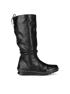 Remonte Kozaki R8475-01 Czarny. Czarne kozaki Remonte, bez wzorów, ze skóry, bez obcasa, na płaskiej podeszwie, bez zapięcia. Za 439,00 zł.