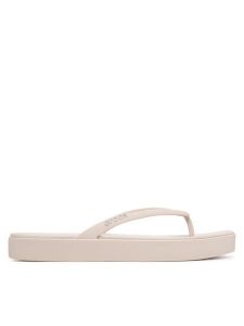 Crocs Japonki Miami Square Flatform Flip 214161 Brązowy. Brązowe klapki Crocs, bez wzorów, z tworzywa sztucznego, bez obcasa. Za 179,99 zł.