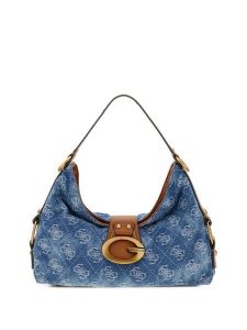 Guess Torebka 182792 Niebieski. Niebieskie torebki klasyczne Guess, z aplikacjami, bez dodatków. Za 674,99 zł.