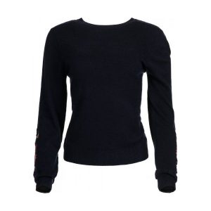Desigual Sweter Damski Txell L Ciemnoniebieski. Swetry klasyczne marki Desigual. W wyprzedaży za 250,00 zł.