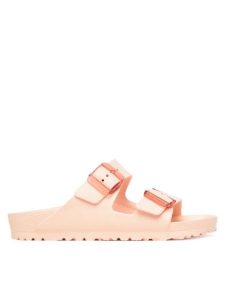 Klapki damskie Birkenstock Arizona SB EVA Light Rose. Czerwone klapki Birkenstock, bez wzorów, z materiału, bez obcasa. Za 219,99 zł.