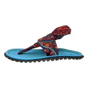 Japonki Gumbies Slingback W G-SB-WN-TRVN wielokolorowe. Klapki bez wzorów, z gumy, bez obcasa. Za 261,27 zł.