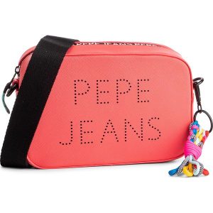Torebka PEPE JEANS - Bany Bag PL030982 Francois Red 240. Czerwone torebki klasyczne marki Pepe Jeans, z jeansu. Za 259,00 zł.
