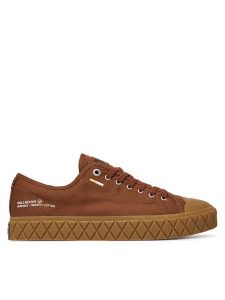 Palladium Trampki 74447-212-M Brązowy. Brązowe trampki Palladium, bez wzorów, z materiału, bez zapięcia. Za 379,99 zł.