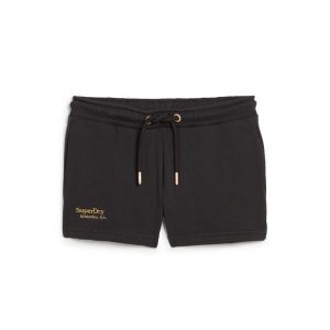 Szorty damskie Superdry Essential. Czarne szorty Superdry, bez wzorów. W wyprzedaży za 151,20 zł.