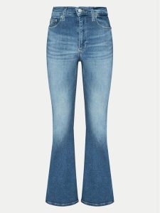 Tommy Jeans Jeansy Sylvia DW0DW20218 Niebieski Flare Fit. Niebieskie jeansy Tommy Jeans, bez wzorów, z bawełny. Za 279,99 zł.