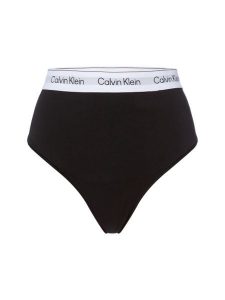 Calvin Klein Stringi Kobiety Bawełna czarny, XL. Czarne stringi Calvin Klein, bez wzorów, z bawełny. Za 169,95 zł.