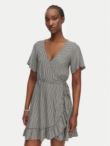Roxy Sukienka codzienna Zenith Wrap ERJWD03876 Czarny Regular Fit. Czarne kombinezony Roxy, m, bez wzorów, z wiskozy, bez kołnierzyka, bez ramiączek. Za 299,99 zł.