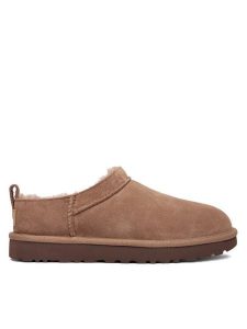 Ugg Śniegowce W Classic Micro 1173891 Beżowy. Brązowe buty zimowe Ugg, ze skóry, bez obcasa, bez zapięcia. Za 679,99 zł.