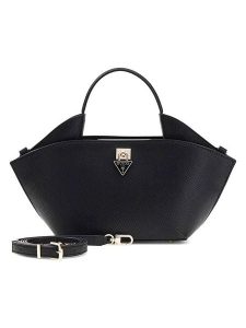 Guess Torebka w kolorze czarnym - 34 x 20 x 10 cm rozmiar: onesize. Czarne torebki klasyczne Guess, z aplikacjami, z materiału, przez ramię, bez dodatków. Za 383,45 zł.
