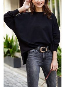 LA Angels Sweter w kolorze czarnym rozmiar: XL. Czarne swetry oversize LA Angels, xl, bez wzorów, bez ramiączek. Za 127,35 zł.