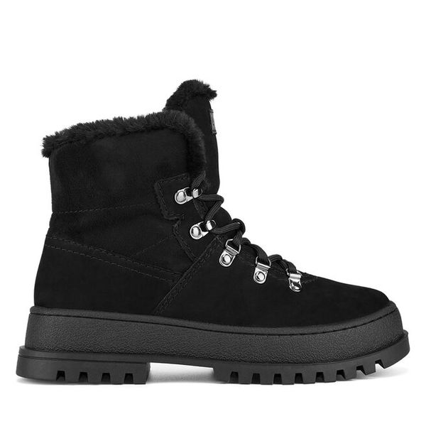 Trzewiki Lasocki. Czarne botki Lasocki, bez wzorów, bez obcasa, na płaskiej podeszwie, bez zapięcia. Za 249,99 zł.