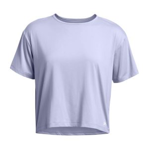 Koszulka treningowa damska Under Armour Motion. Czarne bluzki Under Armour, bez wzorów, bez ramiączek. Za 95,99 zł.