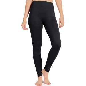 Legginsy do tańca nowoczesnego damskie Starever wysoki stan. Czarne legginsy STAREVER, bez wzorów, z elastanu, z podwyższonym stanem. Za 59,99 zł.