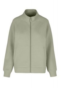 Bluza damska ze stójką B-ELIA. Zielone bluzy Volcano, m, bez wzorów, z bawełny, bez kaptura. Za 169,99 zł.