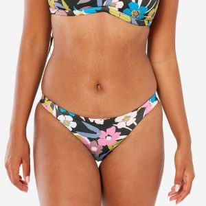 Dół kostiumu kąpielowego surfingowego damski Olaian Aly Azalea. Czerwone bikini OLAIAN, bez wzorów, z elastanu. Za 54,99 zł.