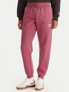 Reebok Spodnie dresowe Erika RK25164CCW Różowy Regular Fit. Czerwone spodnie dresowe Reebok, xs, bez wzorów, z dresówki. Za 199,99 zł.