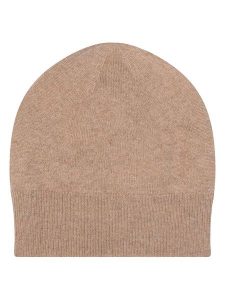 AUTHENTIC CASHMERE Kaszmirowa czapka "Manti" w kolorze beżowym rozmiar: onesize. Brązowe czapki AUTHENTIC CASHMERE, bez wzorów, z kaszmiru. Za 130,99 zł.