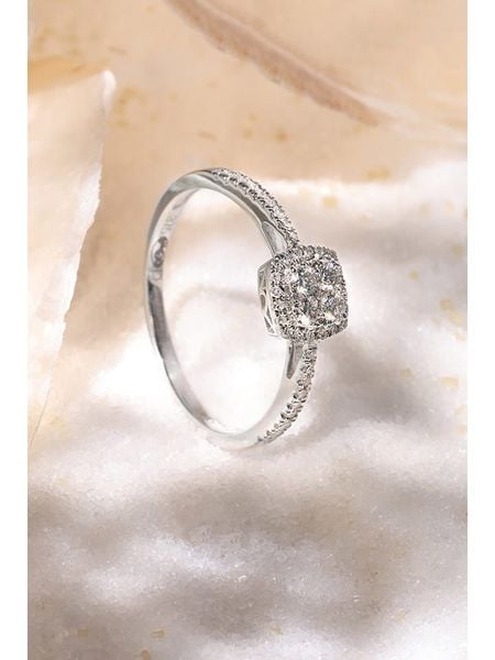 DIAMANTA Złoty pierścionek "Naeli" z diamentami rozmiar: 56. Szare pierścionki DIAMANTA, z diamentem, złote. Za 2 333,55 zł.