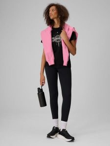 4F Legginsy dzianinowe damskie - czarne XS. Czarne legginsy 4f, bez wzorów, z dzianiny, z podwyższonym stanem. Za 129,99 zł.
