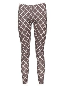 Juvia Legginsy w kolorze biało-ciemnobrązowym rozmiar: L. Brązowe legginsy Juvia, bez wzorów. Za 134,95 zł.