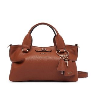 Torebka Guess. Brązowe torebki klasyczne Guess, z aplikacjami, bez dodatków. Za 544,99 zł.