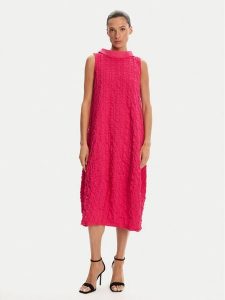 Joseph Ribkoff Sukienka koktajlowa 241204S25 Różowy Relaxed Fit. Czerwone sukienki Joseph Ribkoff, s, bez wzorów, z syntetyku, wizytowe, bez kołnierzyka, bez ramiączek. Za 649,99 zł.