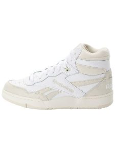Reebok Skórzane sneakersy "BB 4000 II MID" w kolorze biało-beżowym rozmiar: 39. Białe trampki Reebok, bez wzorów, za kostkę, bez zapięcia. Za 377,74 zł.