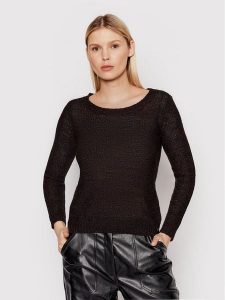 ONLY Sweter Geen 15113356 Czarny Regular Fit. Czarne swetry klasyczne ONLY, m, z syntetyku, bez kołnierzyka. Za 99,99 zł.